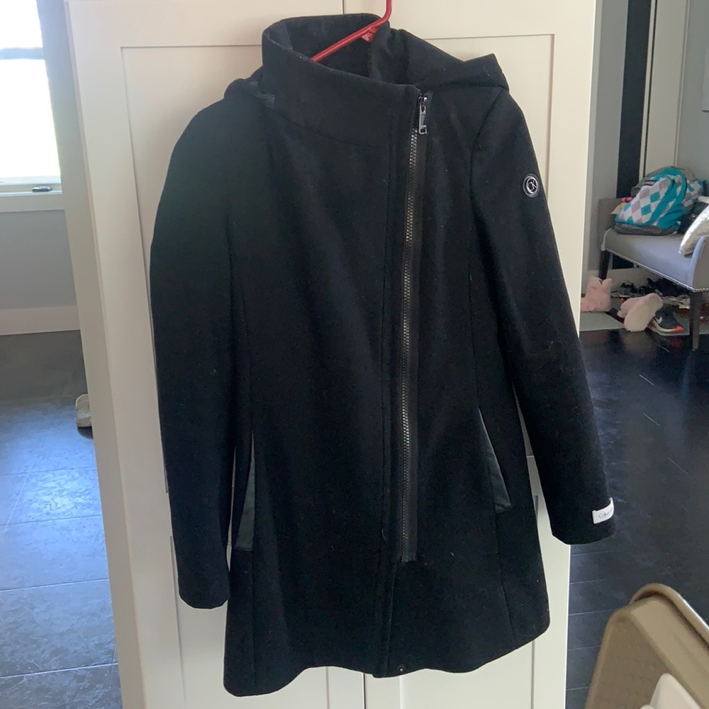 Calvin Klein Asymmetrical Wool Winter Coat